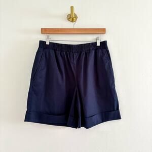COS Pull On Cuffed Hem Casual Shorts Blue 8
